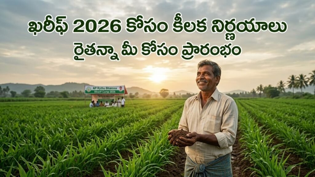 ఏపీ రైతన్నలకు గుడ్ న్యూస్: 'రైతన్నా మీ కోసం' ప్రారంభం.. ఖరీఫ్ సాగుపై కీలక నిర్ణయాలు ఇవే! | AP Rythanna Mee Kosam 9 AP Rythanna Mee Kosam Kharif 2026 Announcement