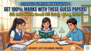 APSCERT 10th Hindi 2026 Guess Papers 2026 APSCERT UTF STU