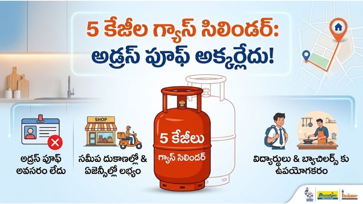 5kg Gas Cylinder Bokking Process Telugu