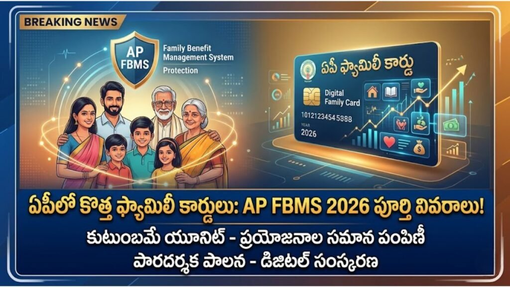 AP FBMS 2026: కొత్త ఫ్యామిలీ కార్డులు, ప్రయోజనాలు మరియు పూర్తి సమాచారం AP FBMS 2026 Family Card Details Telugu