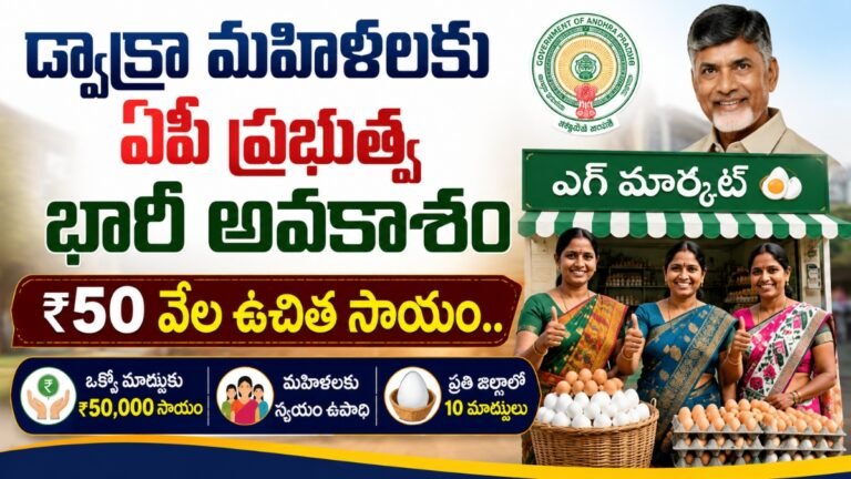 డ్వాక్రా మహిళలకు ఏపీ ప్రభుత్వ భారీ అవకాశం | ₹50 వేల ఉచిత సాయం..