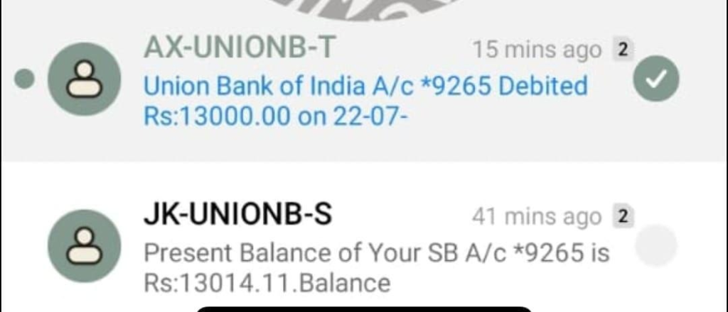 Thalliki Vandanam Payment Deposit Message