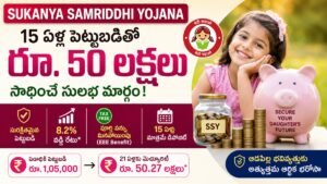 Sukanya Samriddhi Yojana ద్వారా 15 ఏళ్ల పెట్టుబడితో రూ.50 లక్షల మెచ్యూరిటీ సాధించే విధానం