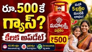 500 Gas Cylinder Telangana Mahalakshmi Scheme