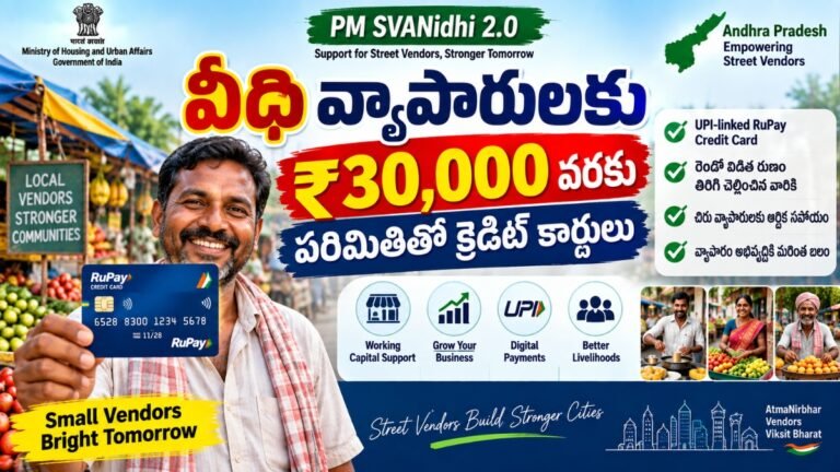 AP Street Vendors Credit Card Scheme 2026 ₹30,000 Credit Card