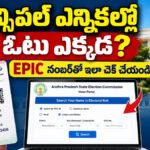 AP Municipal Voter Search ద్వారా EPIC నంబర్‌తో ఓటు వార్డు వివరాలు తెలుసుకునే విధానం