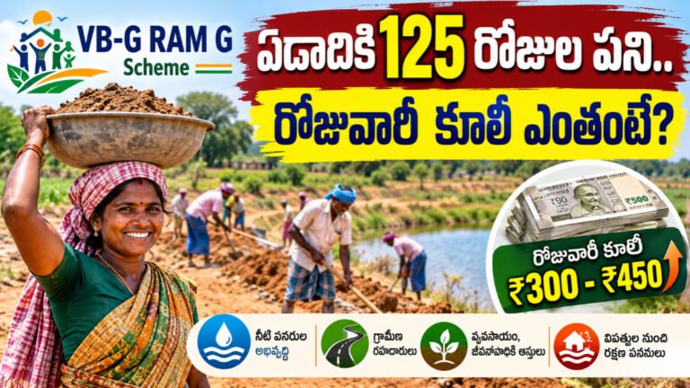 VB-G RAM G Scheme 125 రోజుల ఉపాధి హామీ, రోజువారీ కూలీ వివరాలు